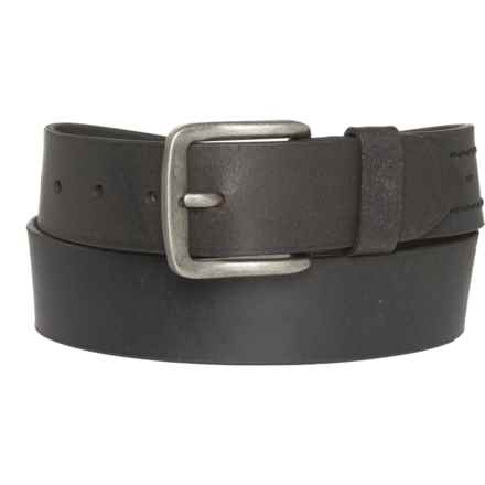 Smith's Workwear Stitched Strap Belt - Leather, 35 mm (For Men) in Black