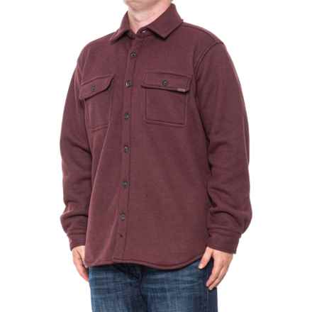 Smith's Workwear Thermal Shirt Jacket - Sherpa Lined in Heahter Burgundy