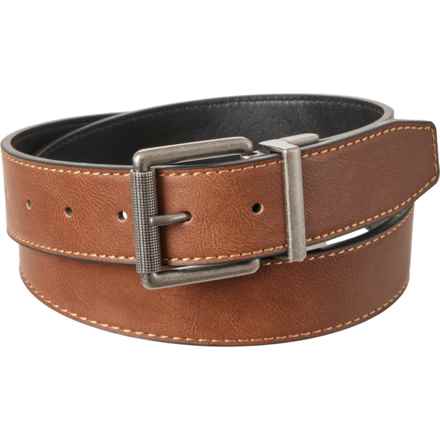 Smith's Workwear Workwear Reversible Stitched Strap Belt - 35 mm in Black/Brown