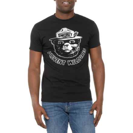 SMOKEY THE BEAR Prevent T-Shirt - Short Sleeve in Black