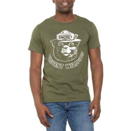 SMOKEY THE BEAR Prevent T-Shirt - Short Sleeve in Forest Green