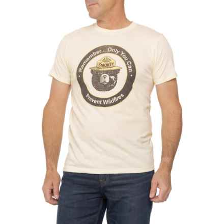 SMOKEY THE BEAR Wildfires T-Shirt - Short Sleeve in Natural
