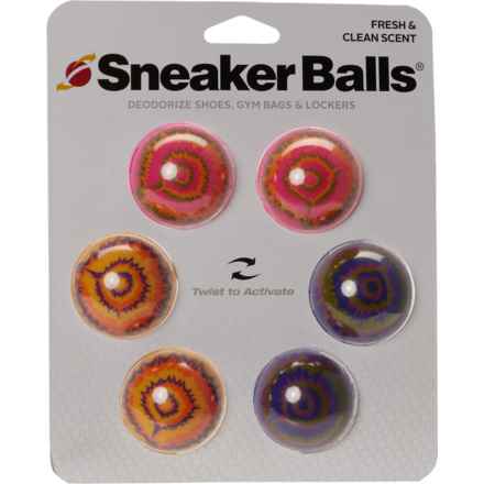 SNEAKER BALLS Radial Tie-Dye Shoe Deodorizers - 6-Pack in Multi