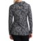 7332V_2 Sno Skins Jacquard Shirt - Asymmetrical Collar, Zip Shoulder, Long Sleeve (For Women)