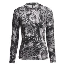 Sno Skins Microfiber Print T-Shirt - Long Sleeve (For Women) in Winter Cat - Closeouts