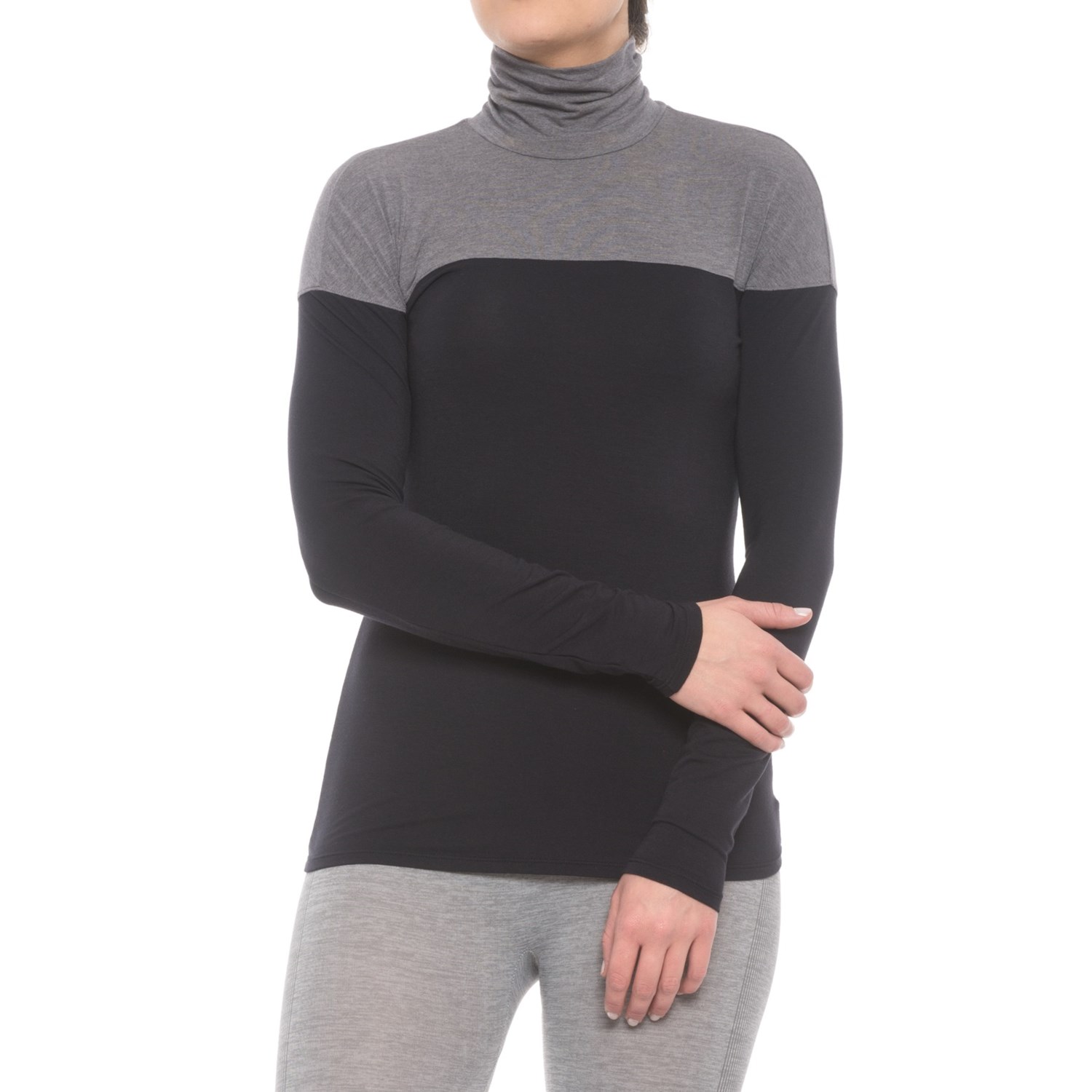 Snow Angel TwoTone Base Layer Turtleneck Long Sleeve (For Women)