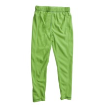 Snow Dragons Cuol Microfleece Tights (For Girls) in Kelly Green - Closeouts
