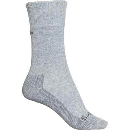 Sockwell Big Easy Relaxed Fit Socks - Merino Wool, Crew (For Men and Women) in Blue Stone