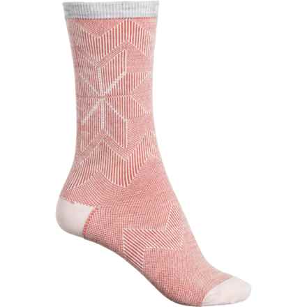 Sockwell Essential Comfort North Wind Holiday Motif Socks - Merino Wool (For Women) in Red Rock
