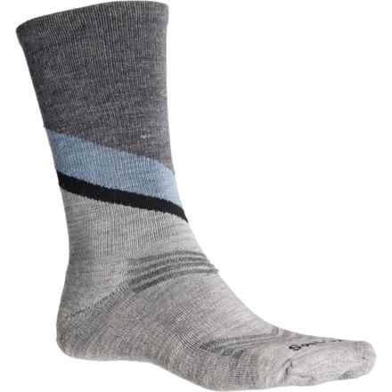 Sockwell Relay Socks - Merino Wool, Crew (For Men) in Lt. Grey