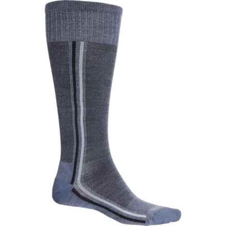 Sockwell Retro Race Compression Socks - Merino Wool, Over the Calf (For Men) in Denim