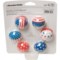 3NHKY_2 Sof Sole Patriotic Stars and Flags Shoe Deodorizer - 6-Pack