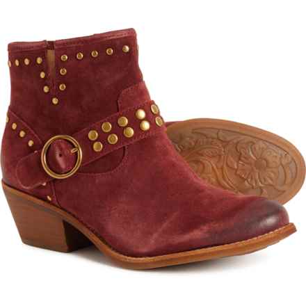Sofft Allene II Harness Boots - Suede (For Women) in Brick
