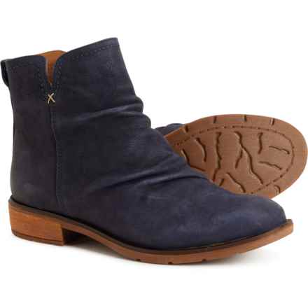Sofft Beckie Ruched Booties - Leather (For Women) in Sky Navy