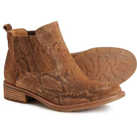 Sofft Bellis III Chelsea Boots - Waterproof, Leather (For Women) in Cognac Snake