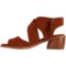 7XTHT_4 Sofft Camille Heeled Sandals - Suede (For Women)