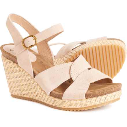 Sofft Clarissa Wedge Sandals - Leather (For Women) in Blush