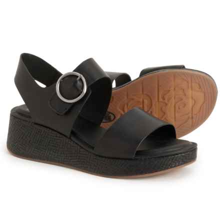 Sofft Faedra Wedge Sandals - Leather (For Women) in Black