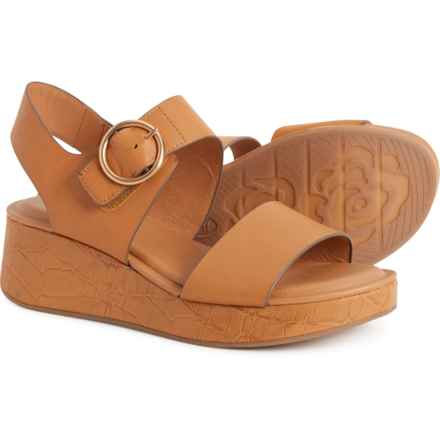 Sofft Faedra Wedge Sandals - Leather (For Women) in Luggage