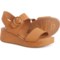 Sofft Faedra Wedge Sandals - Leather (For Women) in Luggage
