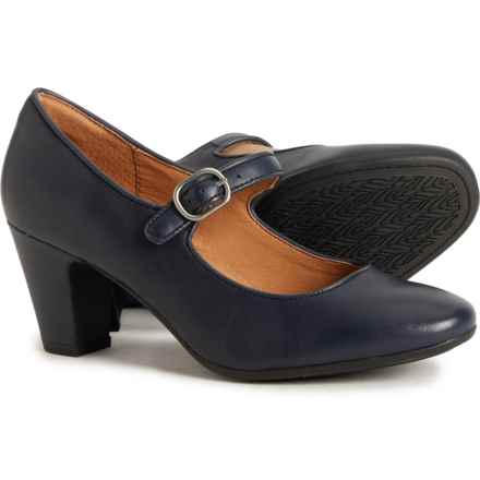 Sofft Leslie Mary Jane Pumps - Leather (For Women) in Navy