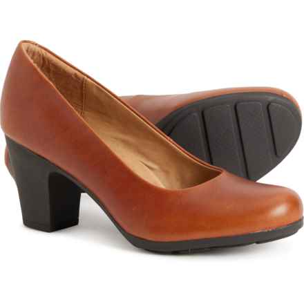 Sofft Nasia Heels - Leather (For Women) in Cork