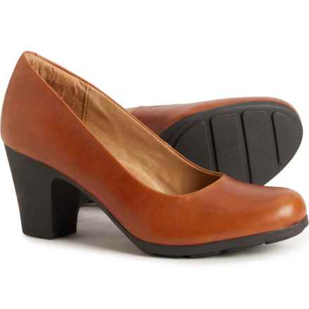 Sofft Nasia Heels - Leather (For Women) in Cork