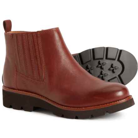 Sofft Paige Chelsea Booties - Waterproof, Leather (For Women) in Bourbon