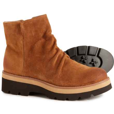 Sofft Pecola Ankle Boots - Waterproof, Suede (For Women) in Brandy