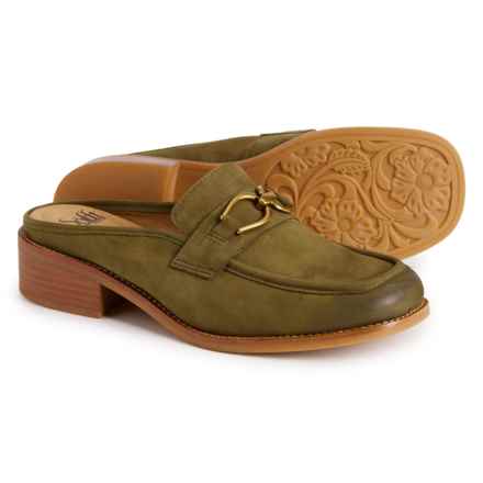 Sofft Rosalia Mule Loafers - Suede (For Women) in Green