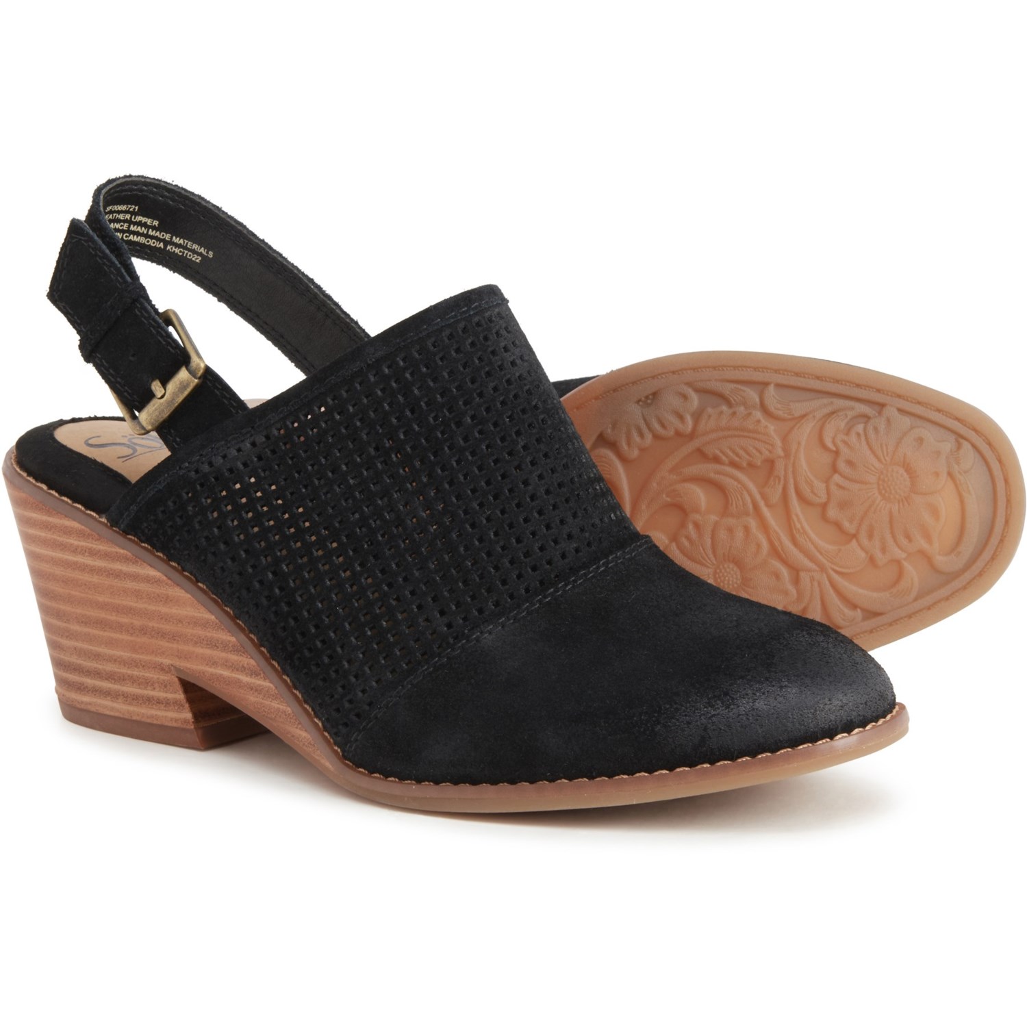 sofft leather clogs