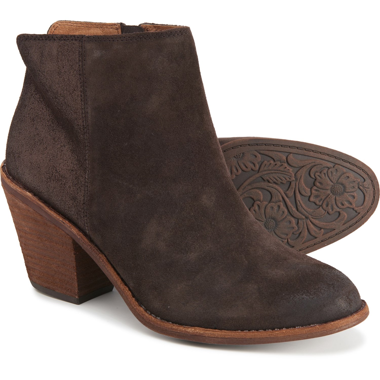 suede booties