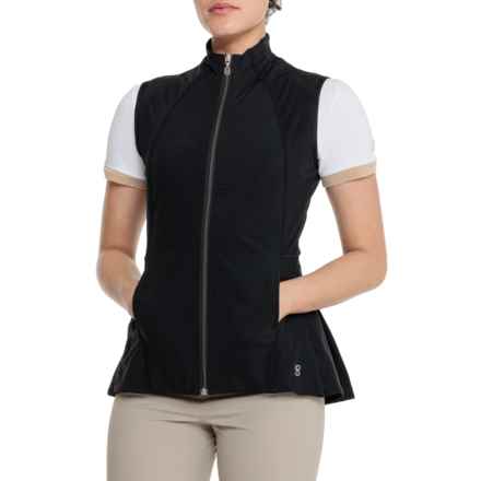 Sofibella Pleated Vest - UPF 50 in Black
