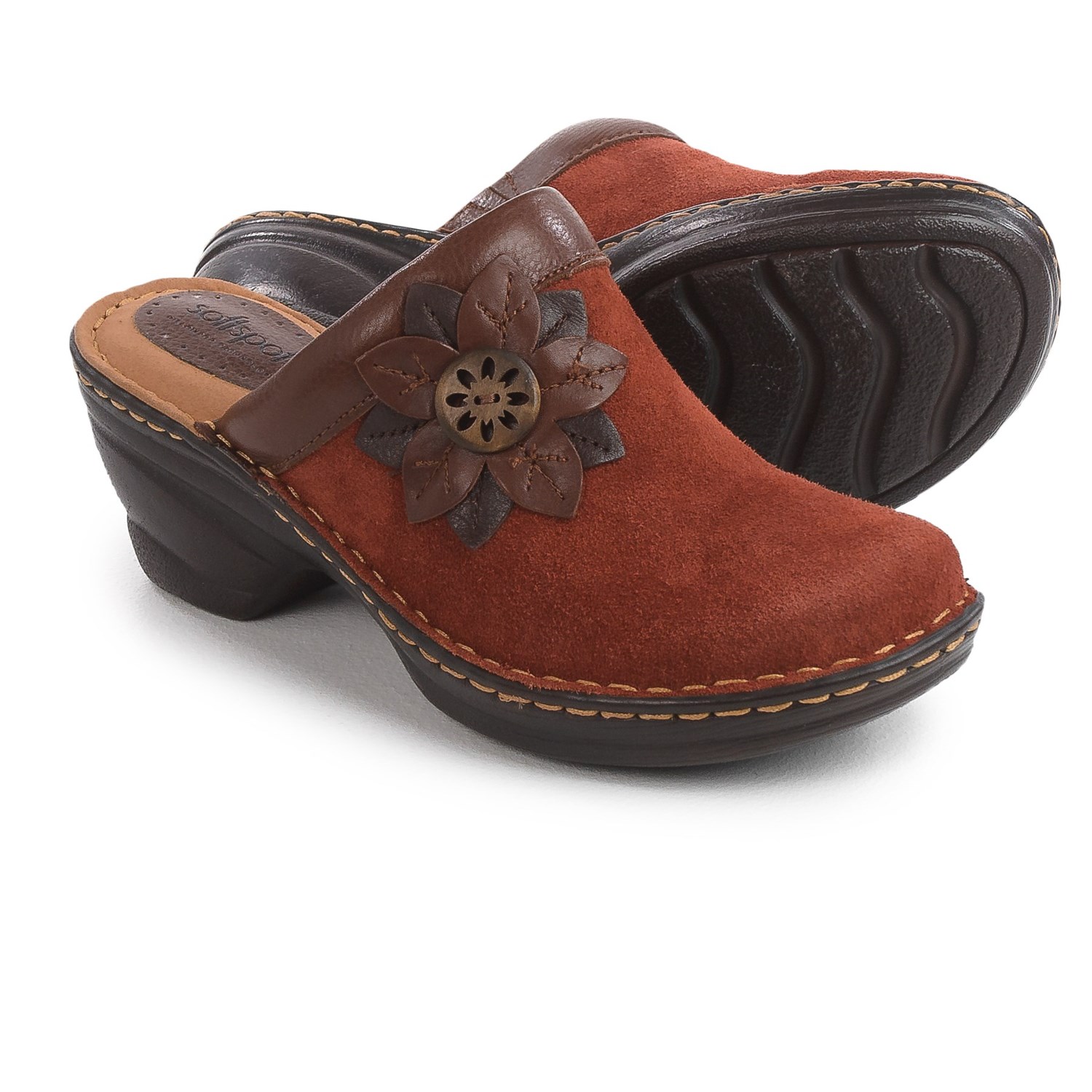 Softspots Lara Clogs – Leather (For Women)