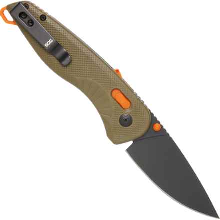 SOG Flash AT Folding Knife - 3.39”, AT-XR Lock in Urban Gray