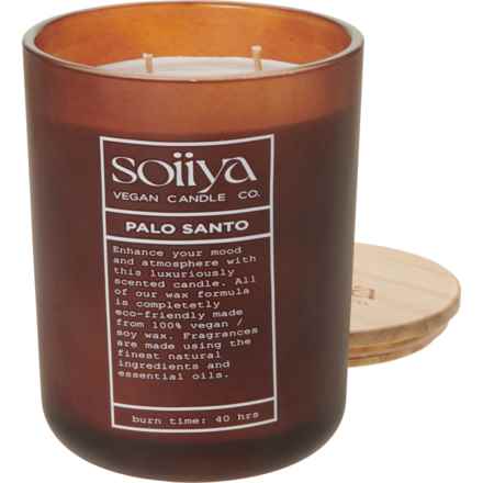 Soiiya 16 oz. Palo Santo Candle - 2-Wick in Palo Santo