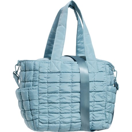 Sol and Selene Dreamer Quilted Tote Bag (For Women) in Sky Blue