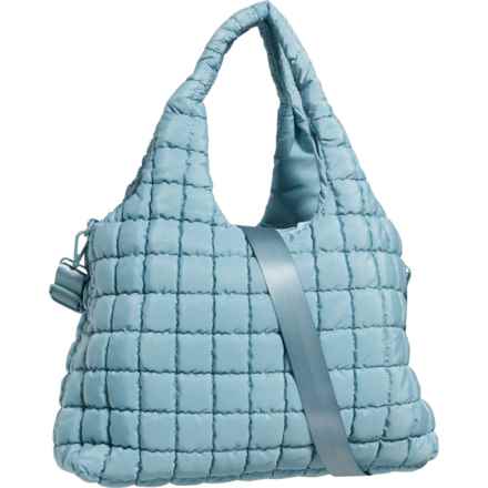 Sol and Selene Elevate Quilted Tote Bag in Sky Blue