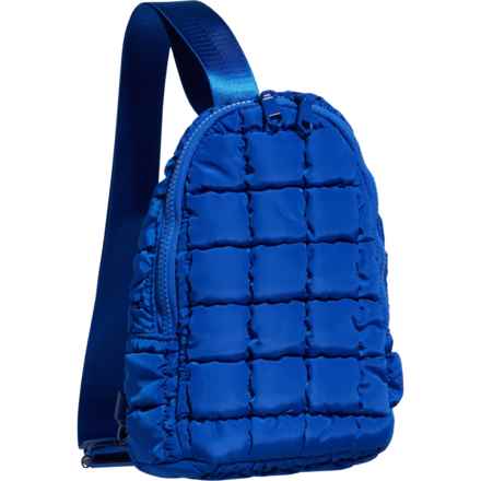 Sol and Selene Rejuvenate Quilted Sling Backpack - Cobalt in Cobalt