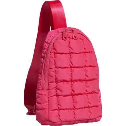 Sol and Selene Rejuvenate Quilted Sling Backpack - Hot Pink in Hot Pink