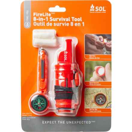 SOL Fire Lite 8-in-1 Survival Tool in Orange