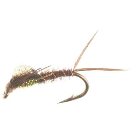 SOLITUDE FLY COMPANY Iron Thorax May Nymph Fly - Dozen in Chartreuse
