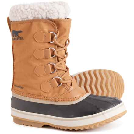 Sorel 1964 Pac Nylon Boots - Waterproof, Insulated (For Men and Women) in Camel Brown, Black