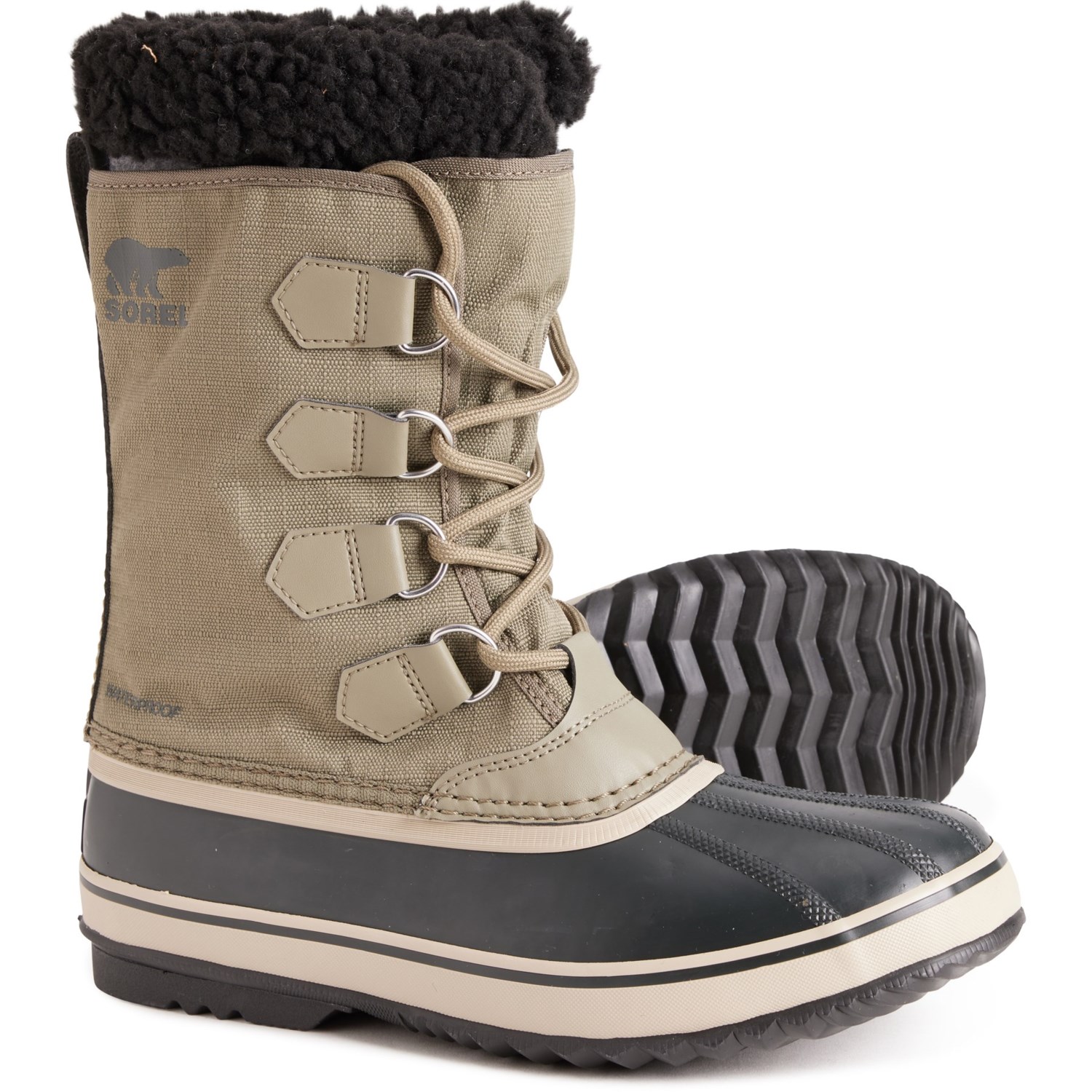 sorel men's 1964 pac nylon waterproof insulated winter boots