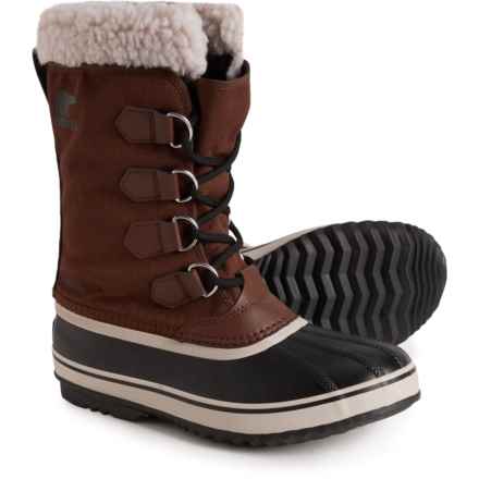 Sorel 1964 Pac Nylon Boots - Waterproof, Insulated (For Men) in Tobacco, Black