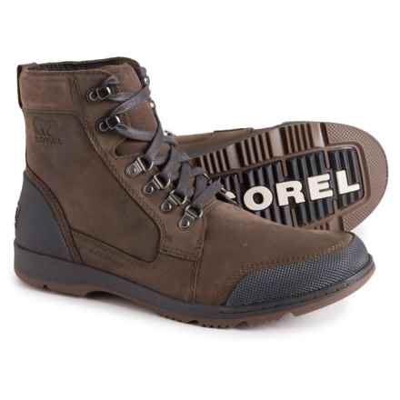 Sorel Ankeny II Mid Boots - Waterproof, Insulated, Leather (For Men) in Major, Coal