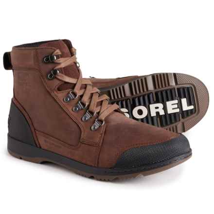 Sorel Ankeny II Mid Boots - Waterproof, Leather (For Men) in Tobacco, Black