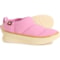 Sorel Boys and Girls Out N About IV Mini Puffy Shoes - Insulated, Slip-Ons in Orchid, Honey White