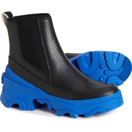 Sorel Brex Chelsea Boots - Waterproof, Leather (For Women) in Black, Cobalt Blue