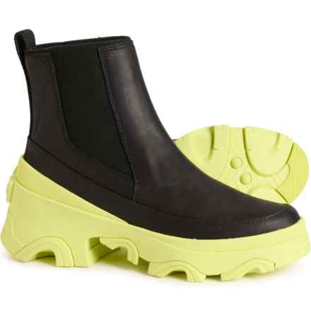 Sorel Brex Chelsea Boots - Waterproof, Leather (For Women) in Black,Tippet